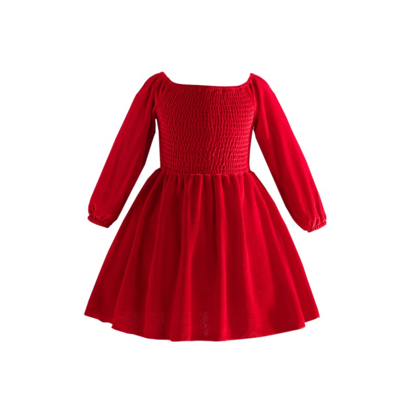 Velvet Dress Manufacturer - Christmas Red Green
