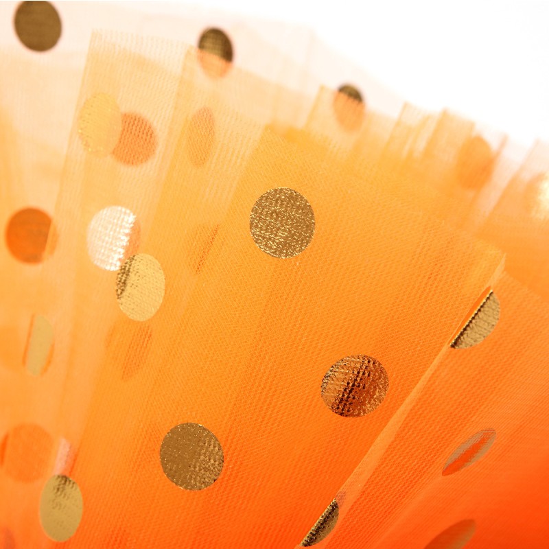 Glitter Tutu Supplier - Gold Polka Dot Triple