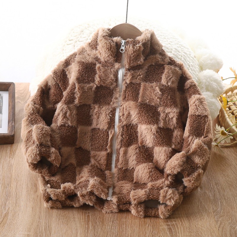 Plaid Jacket Factory - Checkerboard Sherpa