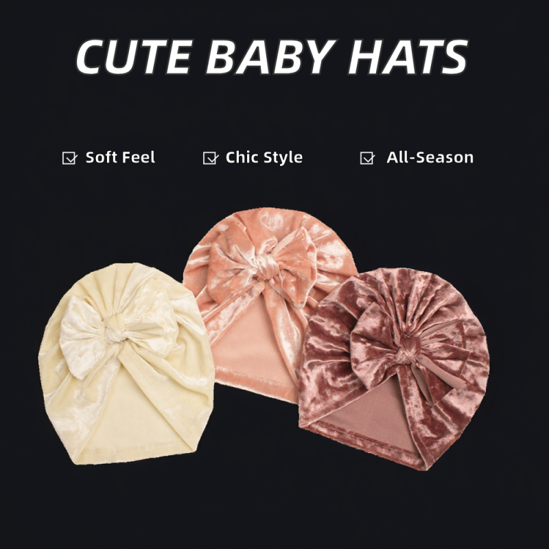 Bow Beanie Supplier - Velvet Pullover Hat