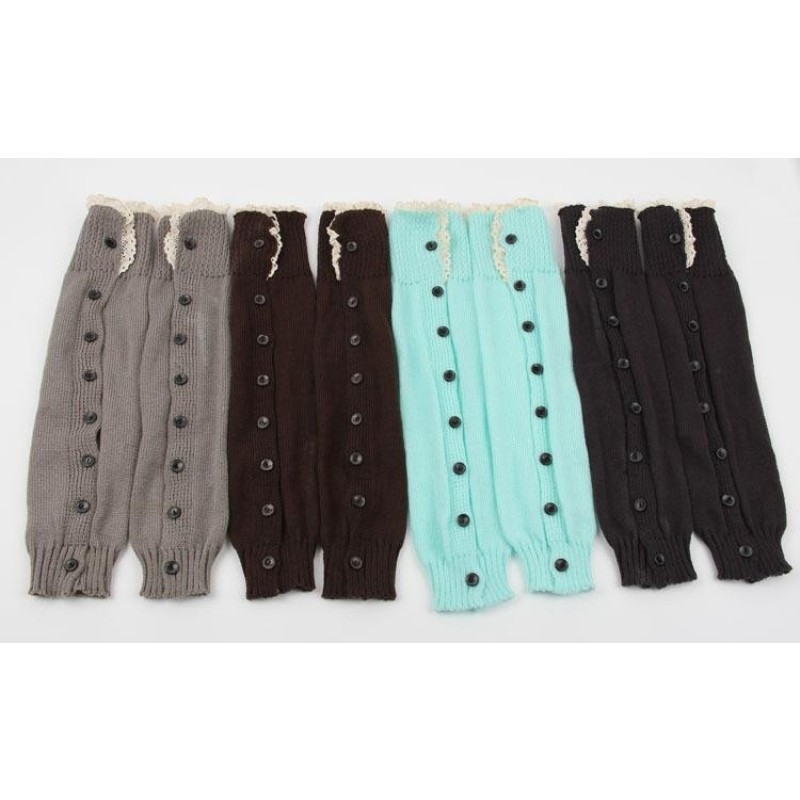 Leg Warmer Manufacturer - Lace Button Knitted