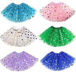 Polka Dot Skirt Manufacturer - Sequin Triple Layer
