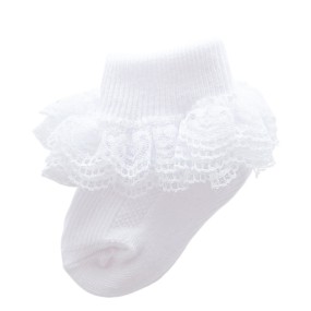 Eyelet Socks Manufacturer - Ruffle Lace Floral
