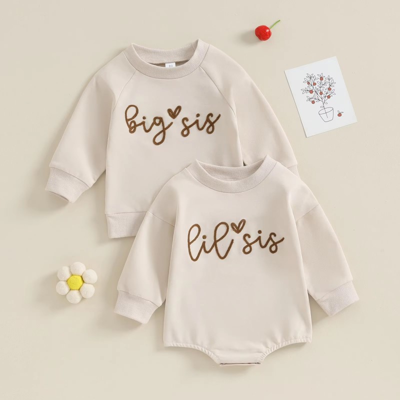 Sister Romper Supplier - Matching Chenille Embroidery