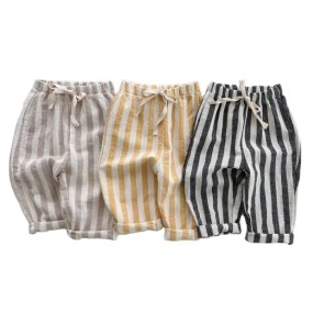 Stripe Pants Factory - Beach Drawstring Trousers
