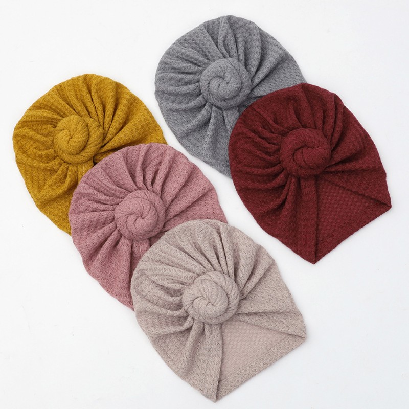 Baby Turban Supplier - Waffle Knit Bun