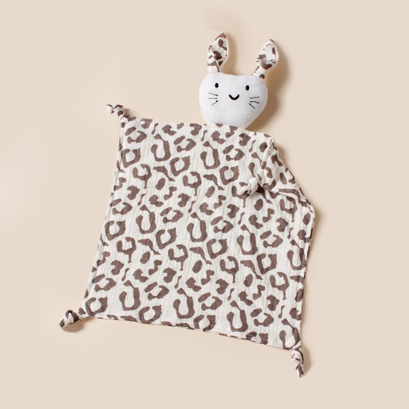 Security Blanket Factory - Leopard Muslin Lovey