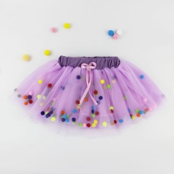 Infant Tutu Supplier - Rainbow Pom Pom Dress