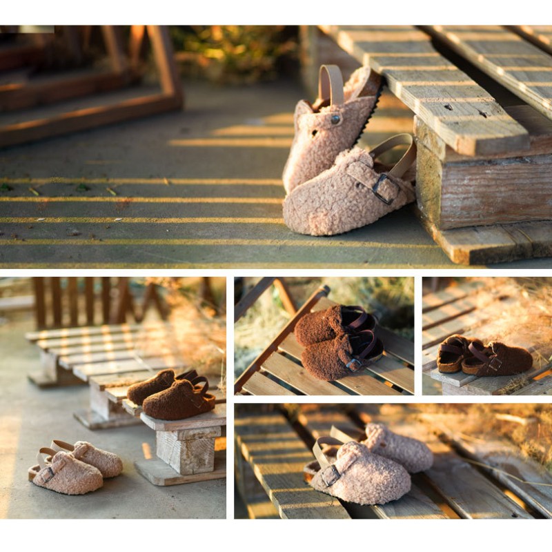 Plush Slippers Factory - Suede Fleece Clogs