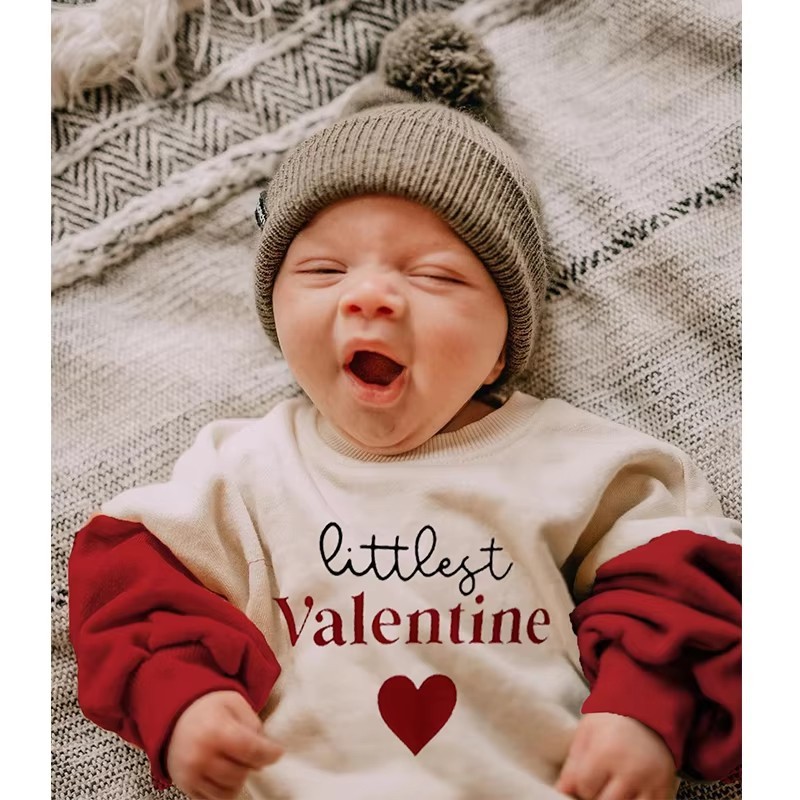 Valentine Romper Supplier - Letter Print Long