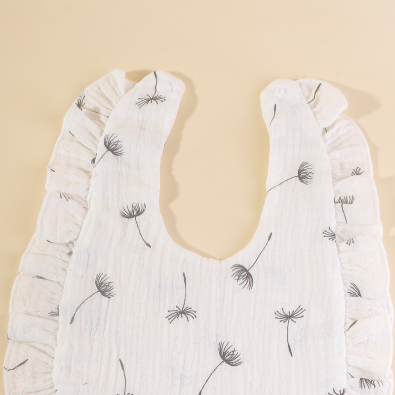 Drool Bibs Manufacturer - Cotton Ruffle Muslin