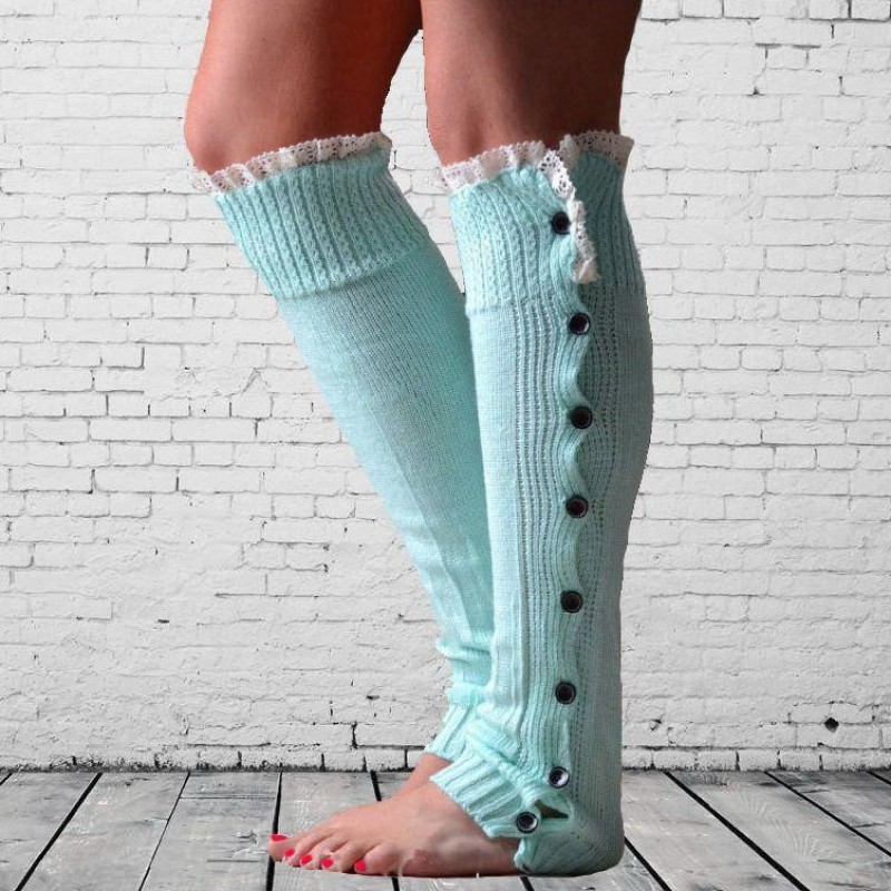 Leg Warmer Manufacturer - Lace Button Knitted