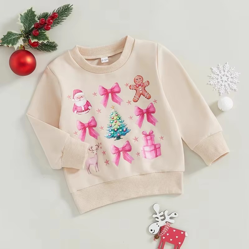 Christmas Sweatshirt Factory - Toddler Coquette Bow