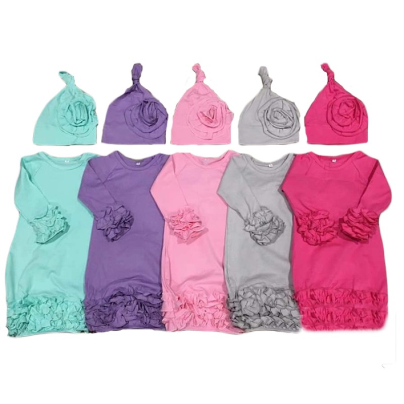 Baby Gown Supplier - Floral Icing Ruffle