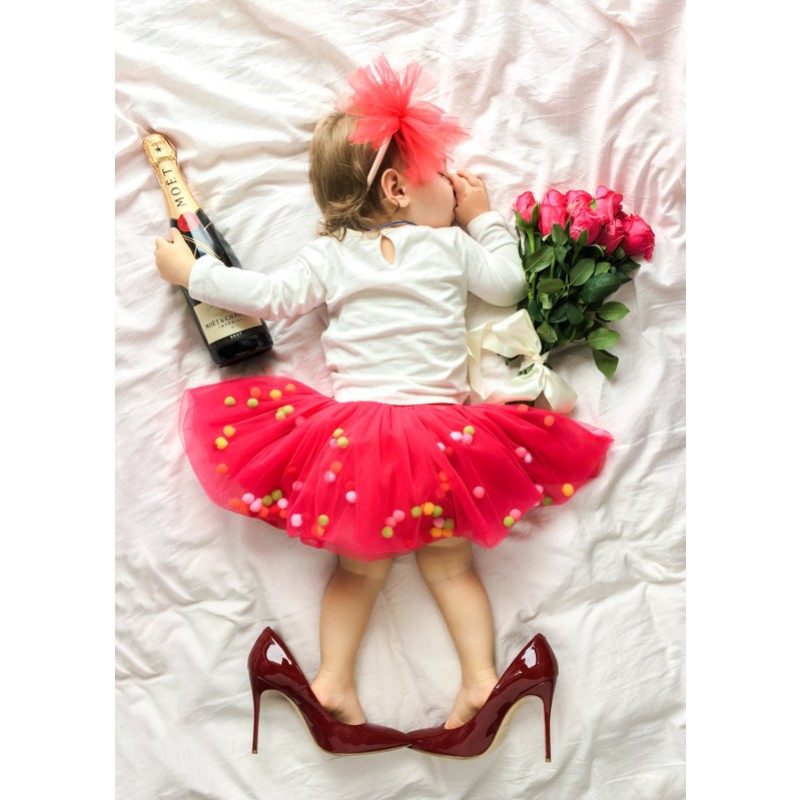 Infant Tutu Supplier - Rainbow Pom Pom Dress