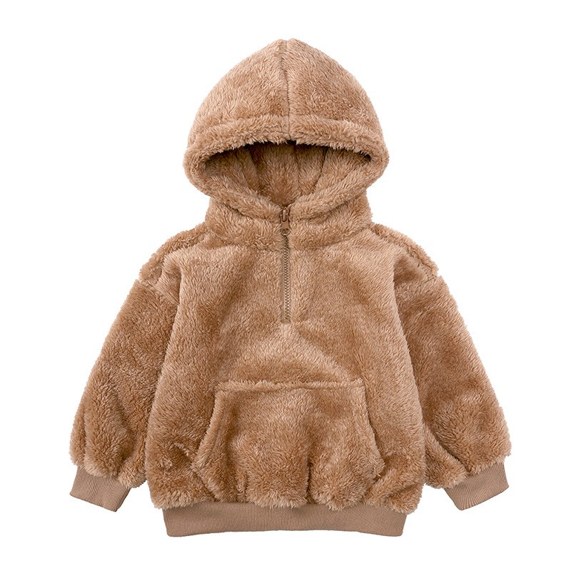 Lambskin Coat Manufacturer - Cartoon Bear Hooded