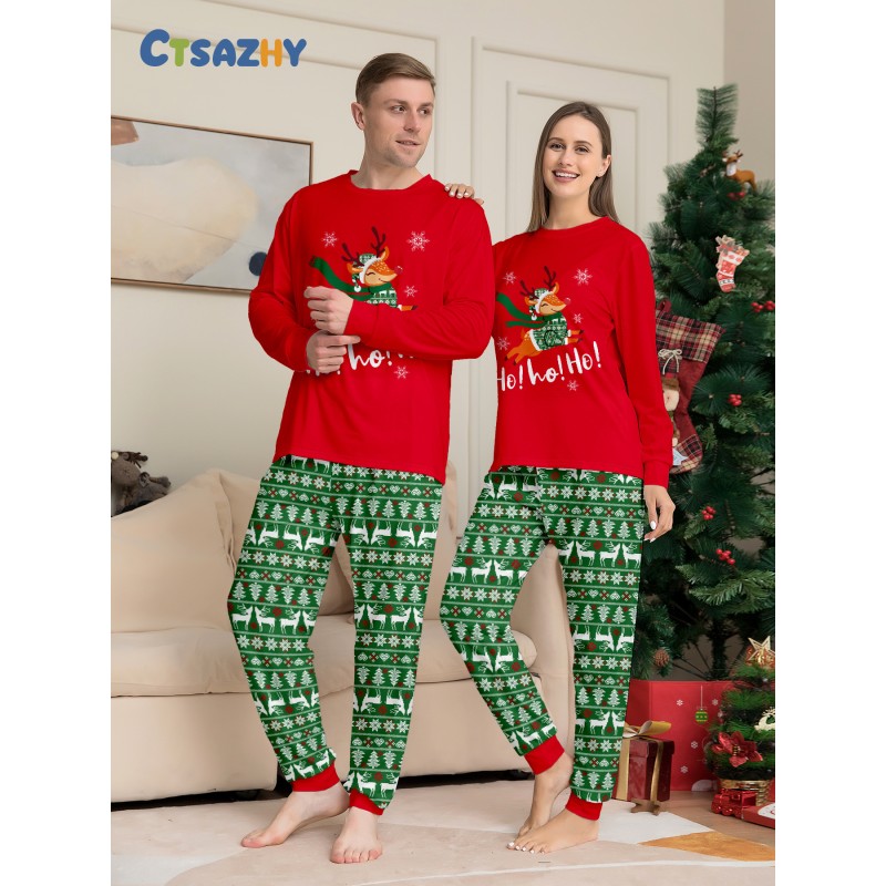 Family Pajamas Manufacturer - Deer Print Festive