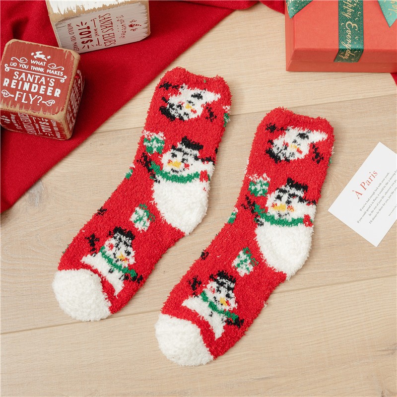 Christmas Sock Factory - Snowman Santa Claus