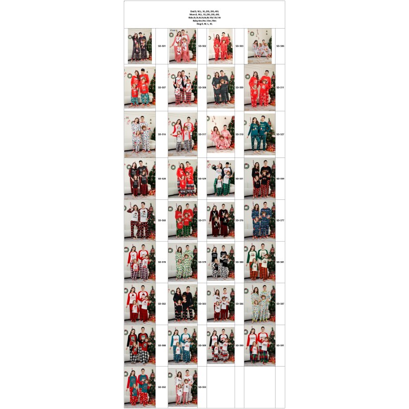 Christmas Pajamas Manufacturer - Snowman Santa Plaid