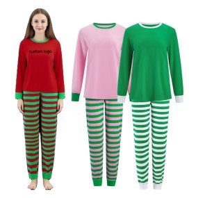 Christmas Pajamas Manufacturer - Women Striped Long