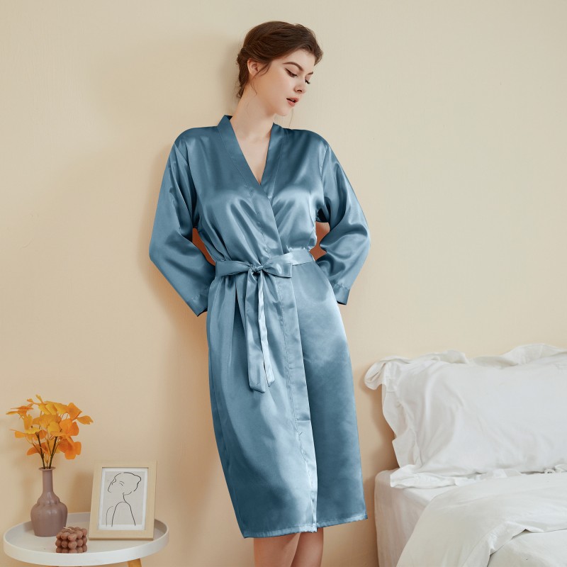 Satin Robe Supplier - Custom Print Embroidery