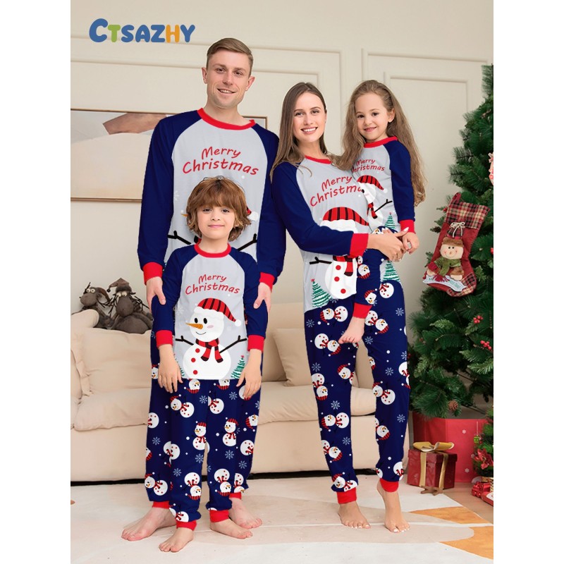 Christmas Pajamas Manufacturer - Snowman Santa Plaid