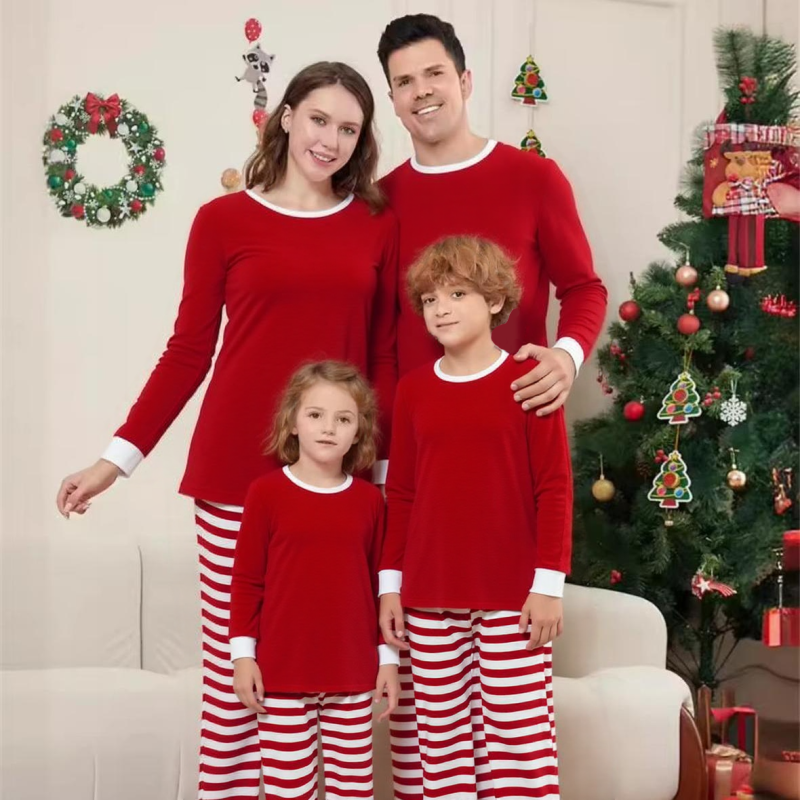 Christmas Pajamas Manufacturer - Women Striped Long