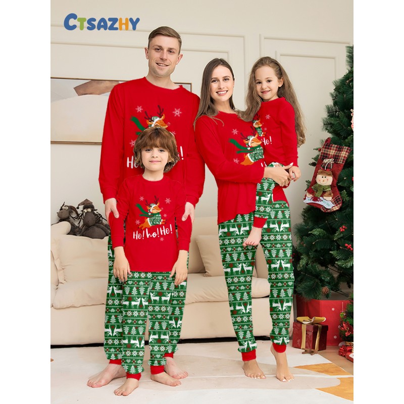 Family Pajamas Manufacturer - Deer Print Festive