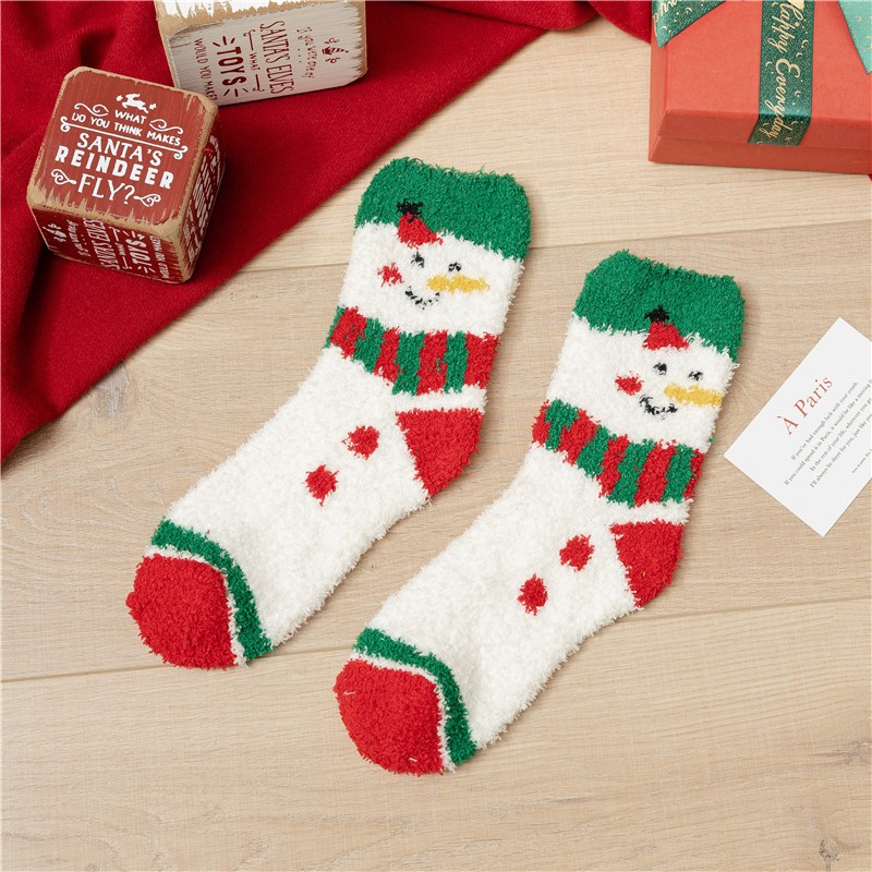 Christmas Sock Factory - Snowman Santa Claus