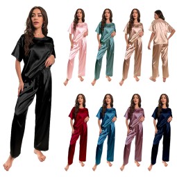 Satin Pajamas Supplier - Short Sleeve Shirt