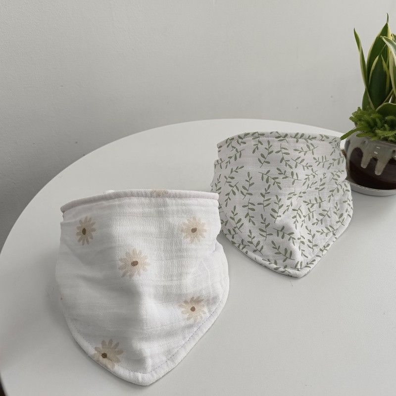 Baby Bibs Manufacturer - 100% Cotton Muslin Absorbent Eating