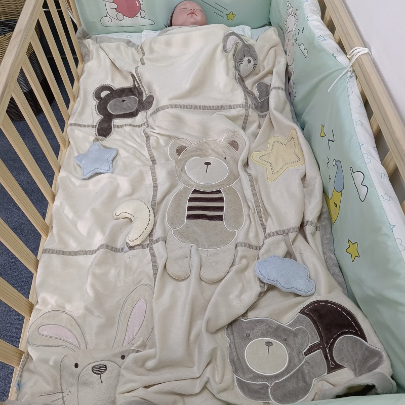 Baby Blanket Supplier - Rattle Toy Micro Fleece Embroidery