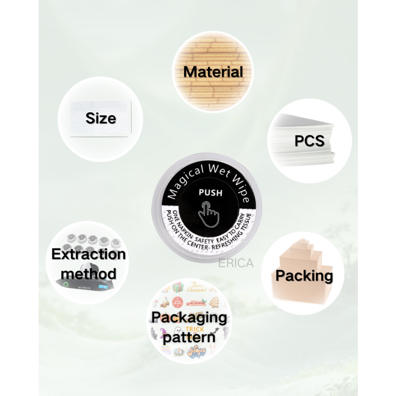 Compressed Wipes Supplier - Magic Capsule Push Biodegradable