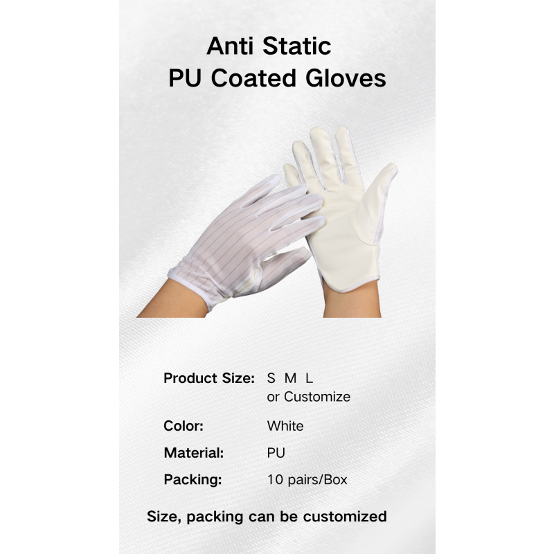 Conductive Gloves Manufacturer - White Nylon Anti Static ESD