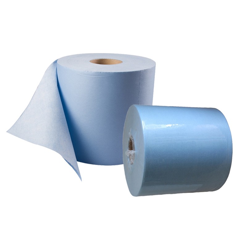 Industrial Wipe Factory - Blue Large Rolls Dust Free Oil