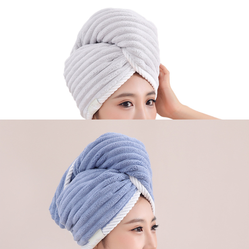 Hair Towel Factory - Super Thick Coral Fleece Water Absorbent