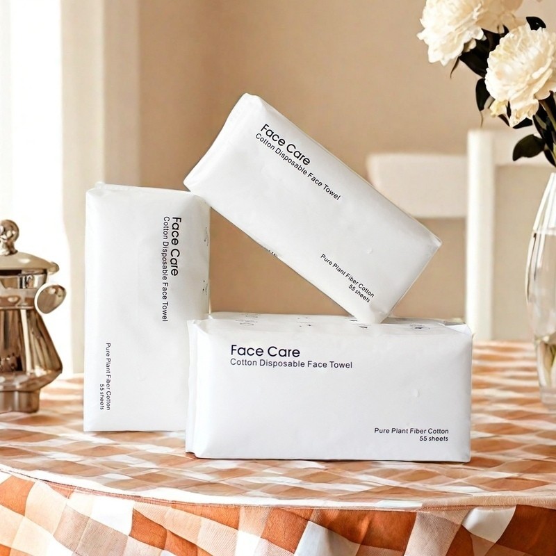 Face Towel Manufacturer - 1 Ply Disposable Thick Cotton Soft