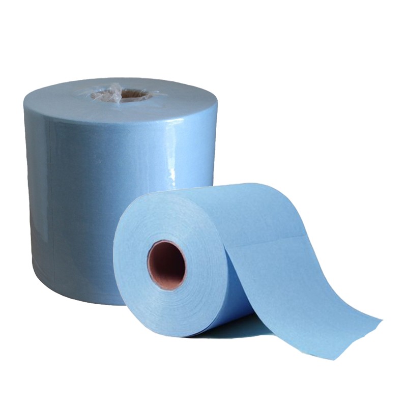 Industrial Wipe Factory - Blue Large Rolls Dust Free Oil