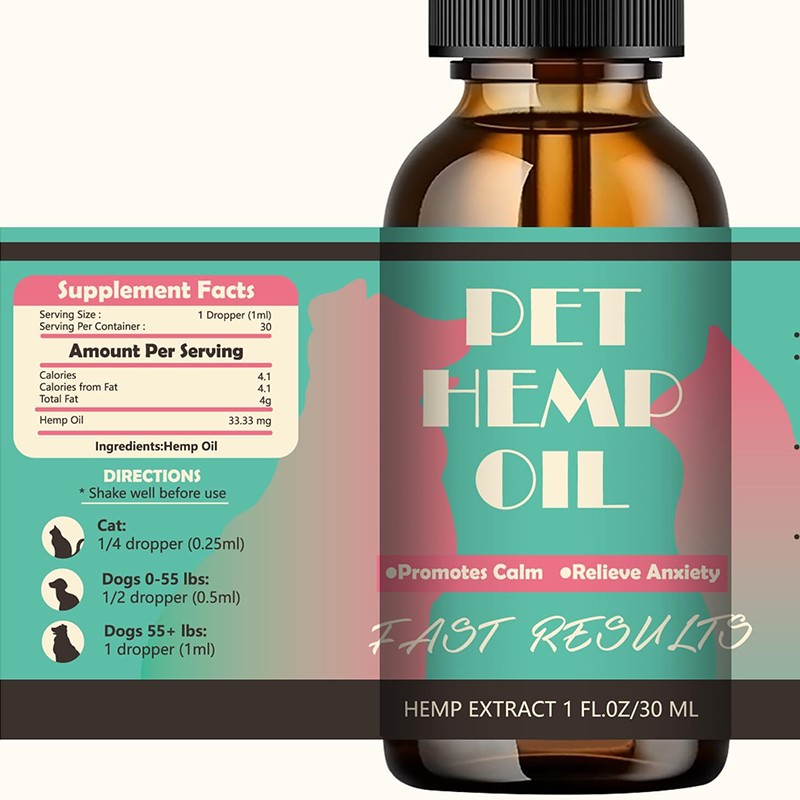 OEM ODM Custom Private Label Pet Calming Health Supplement for Dog and Cat Wholesale Hemp Extract Treat