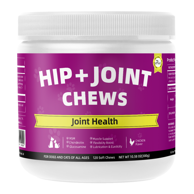 Pet Highly Effective Joint Health Soft Chew Tablets Daily Joint Health Care Nutritional Supplement for All-age Pet Cats and Dogs
