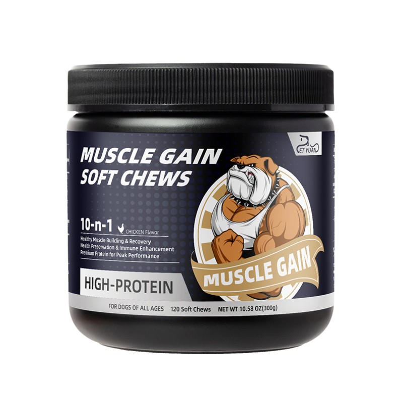 Pet Yuan Pettisup Muscle Gain Power Soft Chews Pet Nutritional Muscle Builder for Dogs Strengthens Muscle Growth