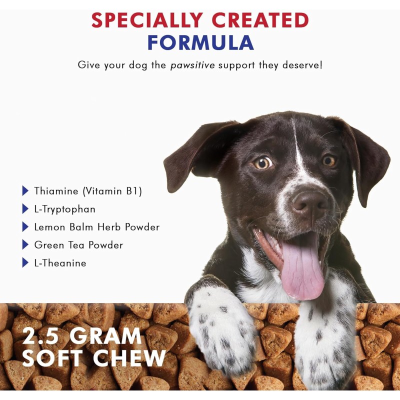 Pet Health Care Nutrition Supplements Anxiety Relief Soft Chews Dog Supplement Calming with Custom Flavor