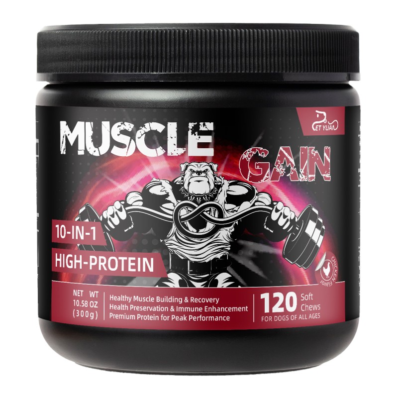Pet Yuan Dog Muscle Gain Soft Chews Muscle Growth Max Muscle Builder Chew for Vitality restoration