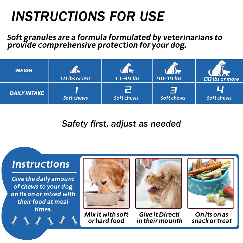 Nutritional Natural Ingredients Multi Stage Pet Calming Chews Aid Sleep Soothe Emotions Meet Nutritional Needs