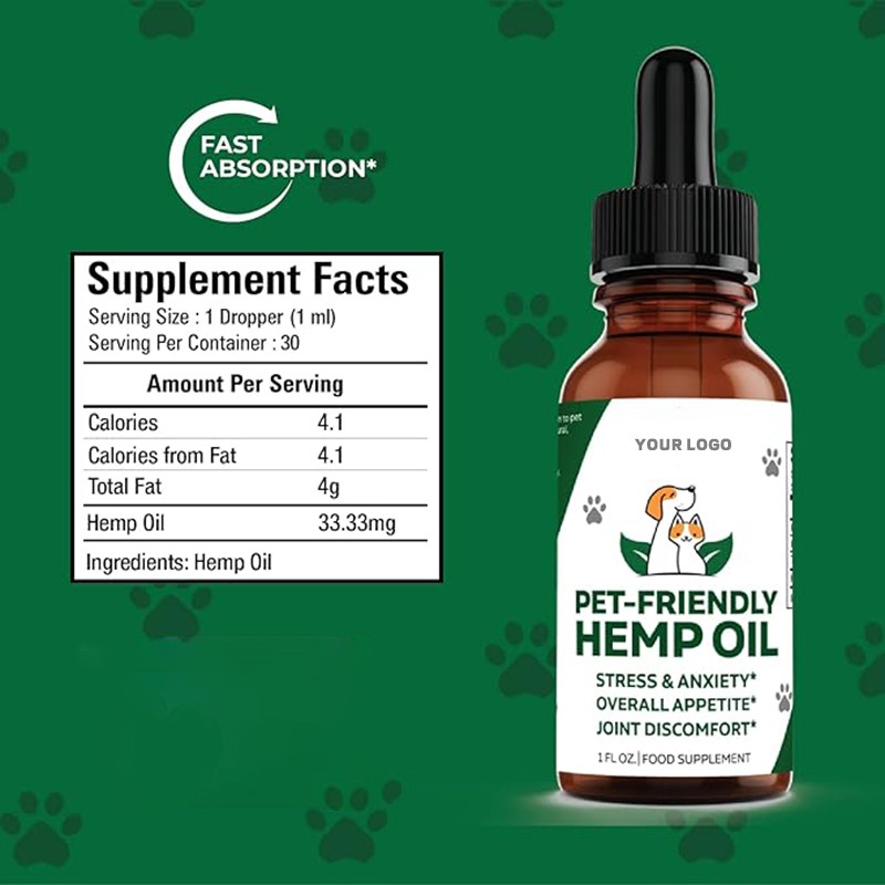 Calming Drops Dog Calming Treat with Anxiety and Pain Hemp Calming Drops for Dogs Hemp Calming Drops