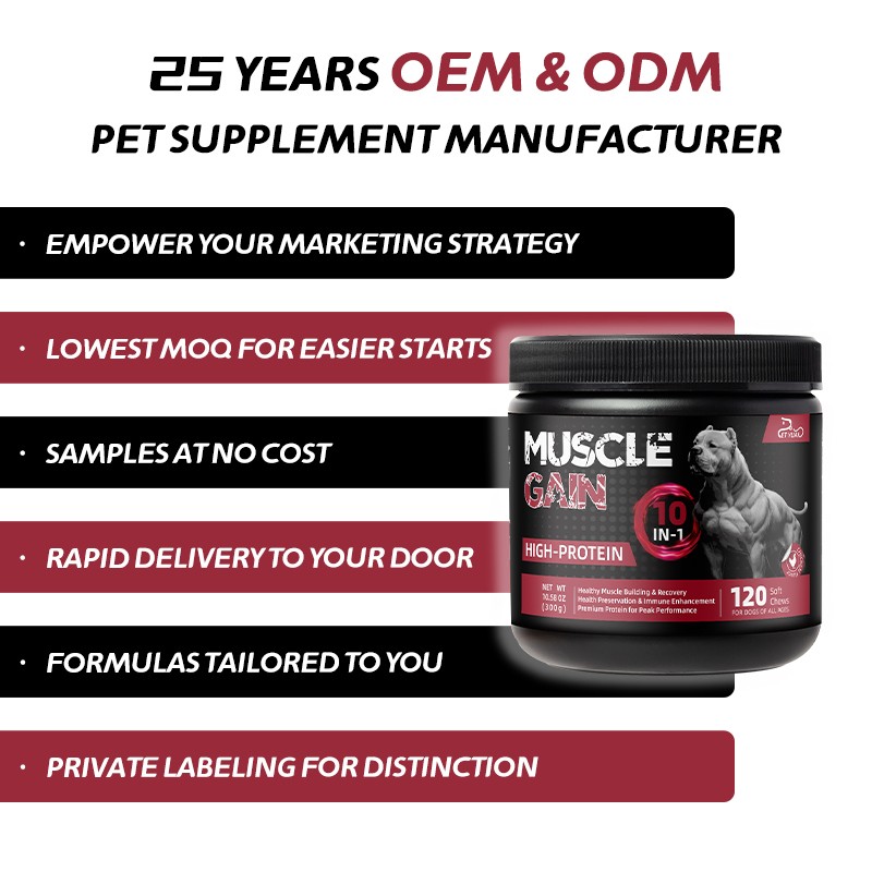 Pet Yuan High Protein Advanced Ingredient Dog Muscle Supplement  Dog Muscle Generator