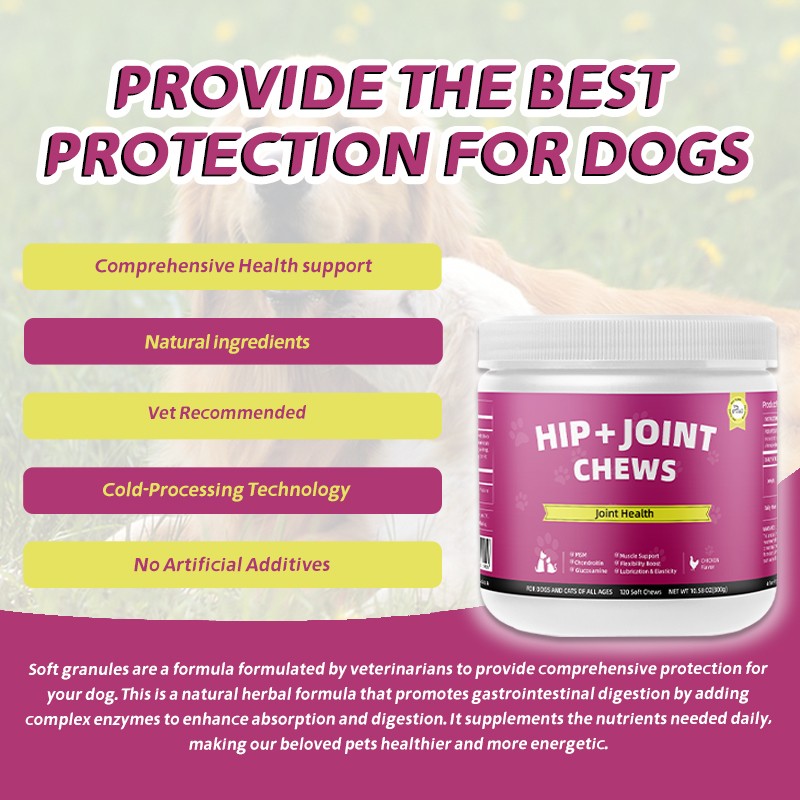 Pet Yuan  Promoting Cross-Border Health Products for Cats Dogs Glucosamine Chondroitin for Hip Joint for Pets Fish