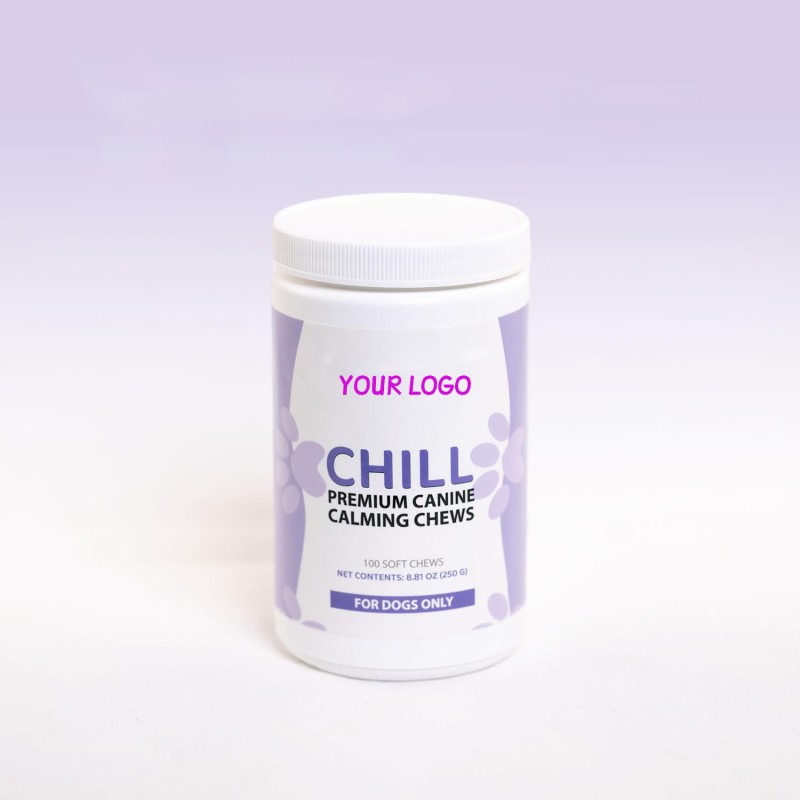 Factory Provided Private Label OEM Chews Organics Natural Calming Treats Soft Chews for Dogs Cats