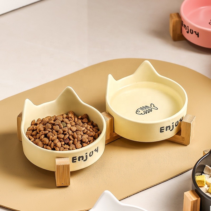 New Design Colorful Ceramic Pet Bowl for Dogs and Cats, Eco-friendly and Easy to Clean Pet Water and Food Feeding Bowl