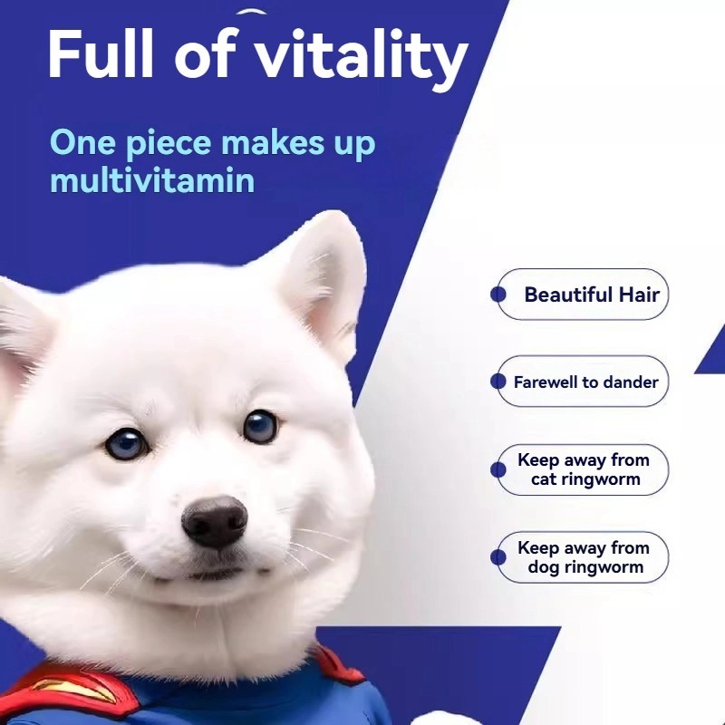 Pet Nutritional Supplement Rich in Multiple Vitamins Highly Absorbable Boosts Pet Immunity Suitable for Cats and Dogs